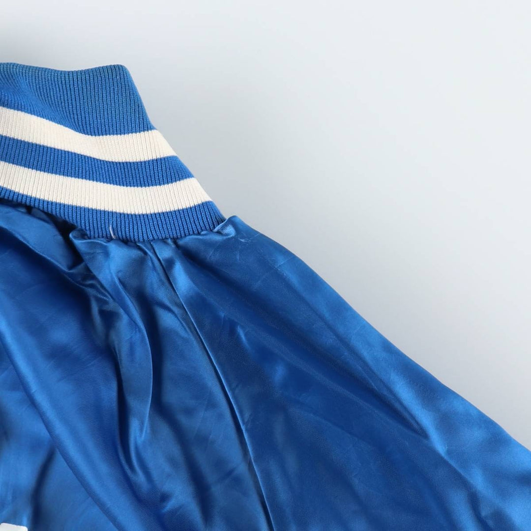 80s-90'S WestArk Nylon Stadium Jacket Award Jacket Varsity Jacket Made in USA Men's Size L Nylon blue type Vintage Second Hand