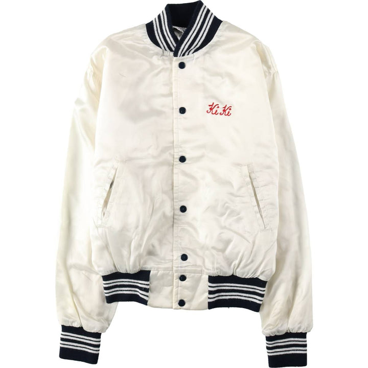 West Wind Varsity Jacket Award Jacket Made in USA Men's Size L unclear white type Vintage Second Hand