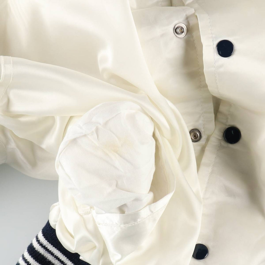 West Wind Varsity Jacket Award Jacket Made in USA Men's Size L unclear white type Vintage Second Hand