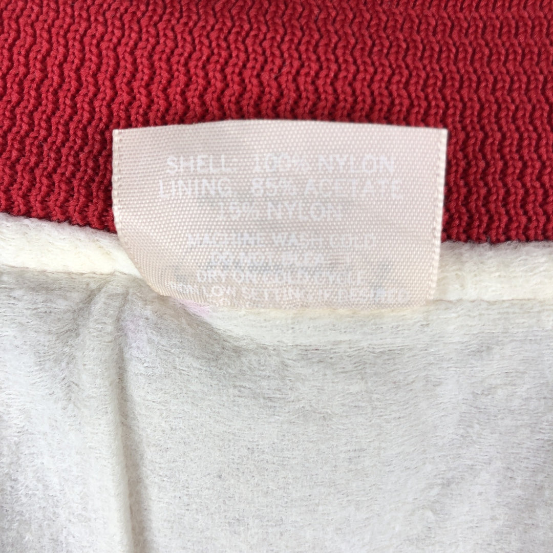 Auburn Sportswear USMC Nylon Stadium Jacket Award Jacket Varsity Jacket Made in USA Men's Size L Nylon red type Vintage Second Hand
