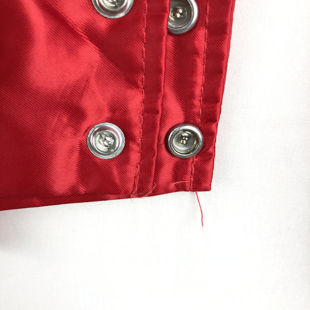 Auburn Sportswear USMC Nylon Stadium Jacket Award Jacket Varsity Jacket Made in USA Men's Size L Nylon red type Vintage Second Hand