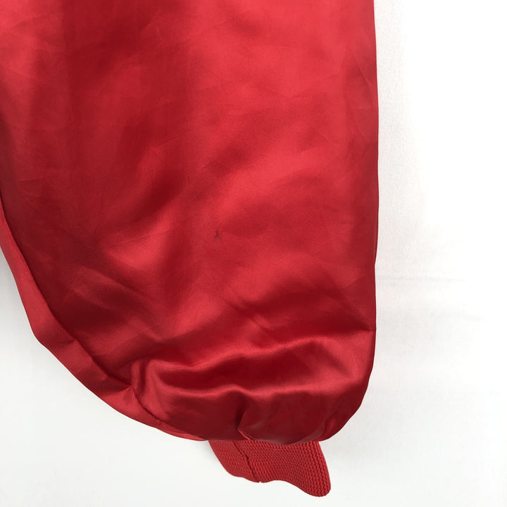 Auburn Sportswear USMC Nylon Stadium Jacket Award Jacket Varsity Jacket Made in USA Men's Size L Nylon red type Vintage Second Hand