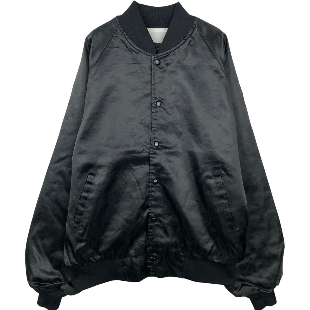 Bridgeport Alabama Varsity Jacket Award Jacket Made in USA Men's XL equivalent Nylon black type Vintage Second Hand
