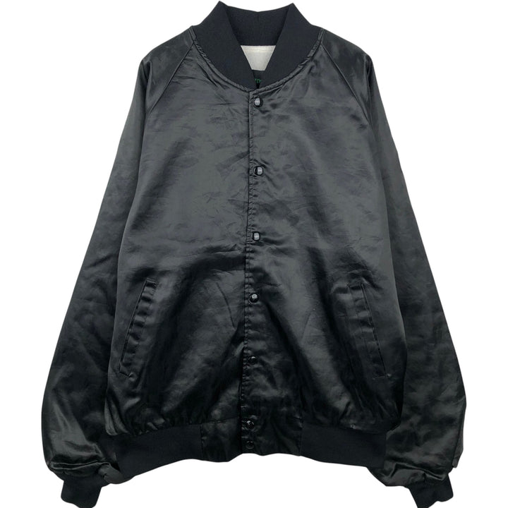 Bridgeport Alabama Varsity Jacket Award Jacket Made in USA Men's XL equivalent Nylon black type Vintage Second Hand