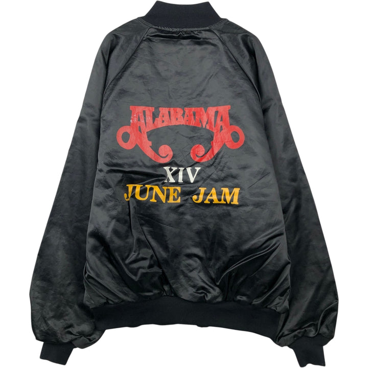 Bridgeport Alabama Varsity Jacket Award Jacket Made in USA Men's XL equivalent Nylon black type Vintage Second Hand