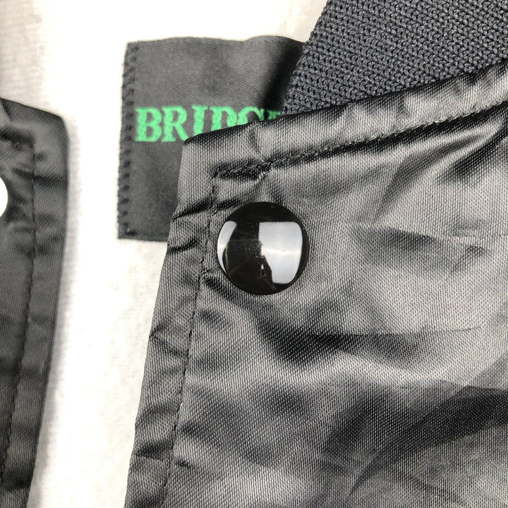 Bridgeport Alabama Varsity Jacket Award Jacket Made in USA Men's XL equivalent Nylon black type Vintage Second Hand