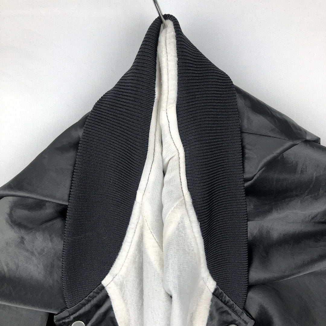 Bridgeport Alabama Varsity Jacket Award Jacket Made in USA Men's XL equivalent Nylon black type Vintage Second Hand