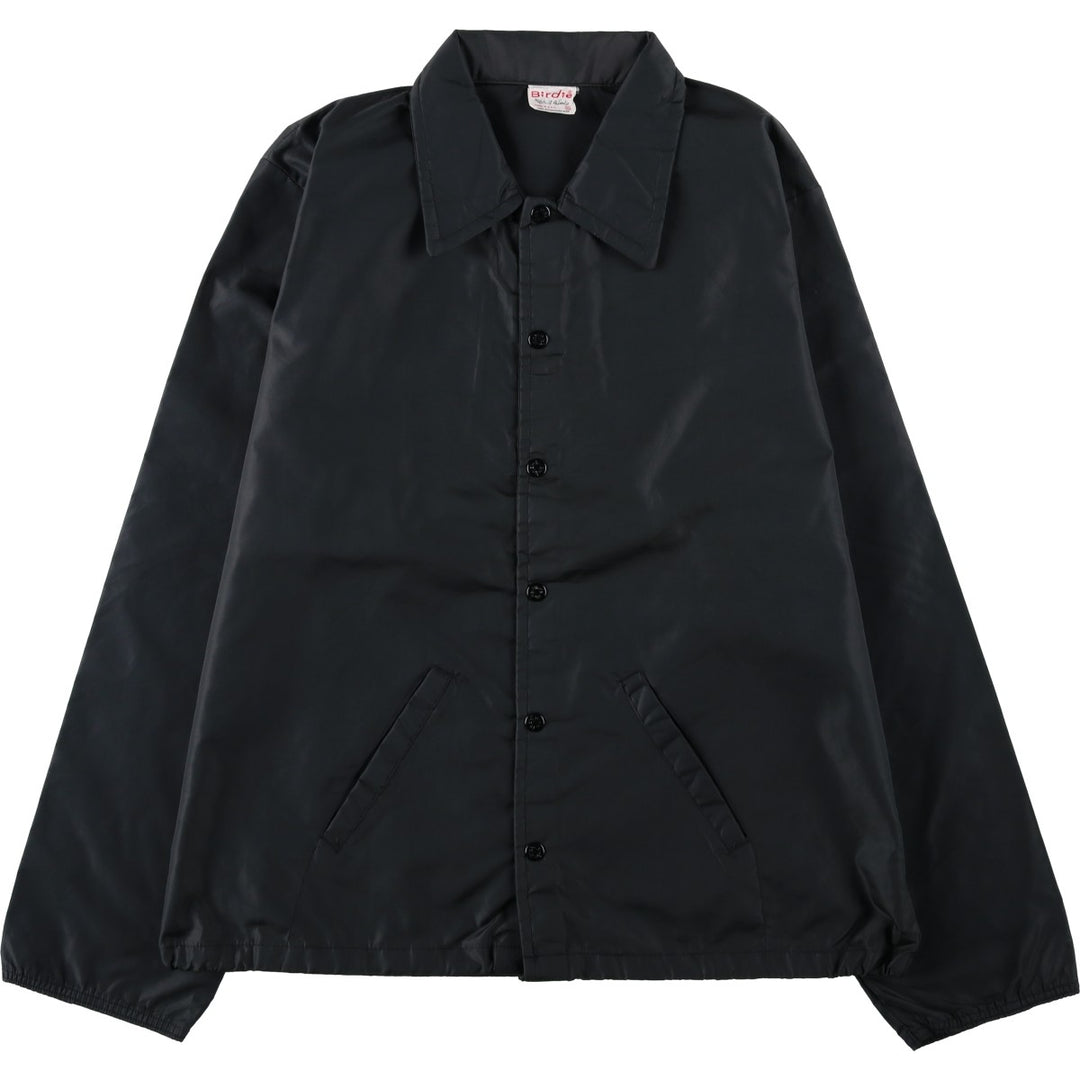 80s-90'S Richard A. Leslie Birdie Back Print Coach Jacket, Made in USA, Men's XL (approx.) Vintage unclear black type Vintage Second Hand