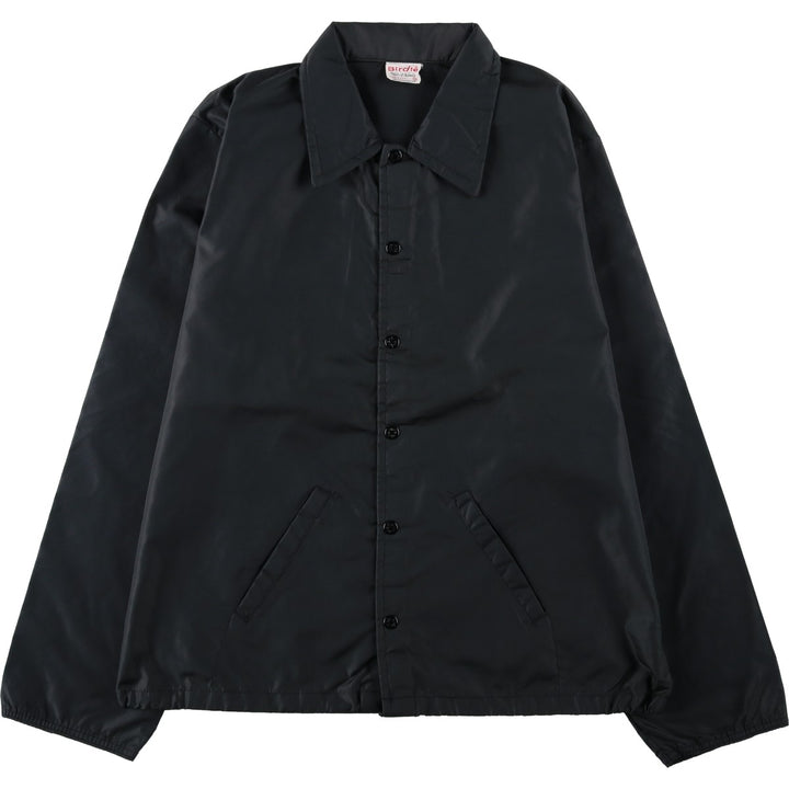80s-90'S Richard A. Leslie Birdie Back Print Coach Jacket, Made in USA, Men's XL (approx.) Vintage unclear black type Vintage Second Hand