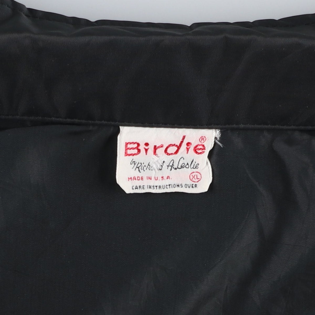 80s-90'S Richard A. Leslie Birdie Back Print Coach Jacket, Made in USA, Men's XL (approx.) Vintage unclear black type Vintage Second Hand