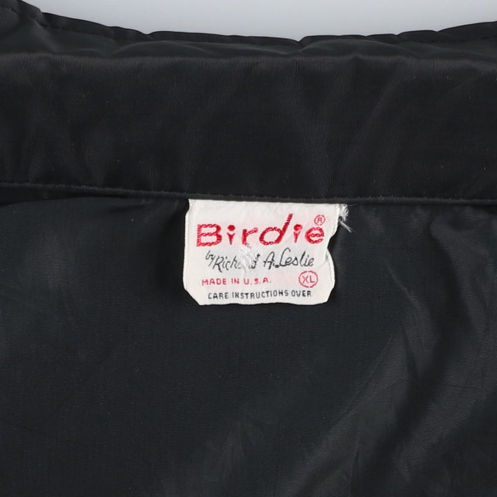 80s-90'S Richard A. Leslie Birdie Back Print Coach Jacket, Made in USA, Men's XL (approx.) Vintage unclear black type Vintage Second Hand