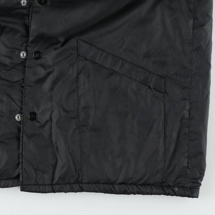 80s-90'S Hilton ARISTO JAC Coach Jacket, Made in USA, Men's Size L (approx.), Vintage Nylon black type Vintage Second Hand