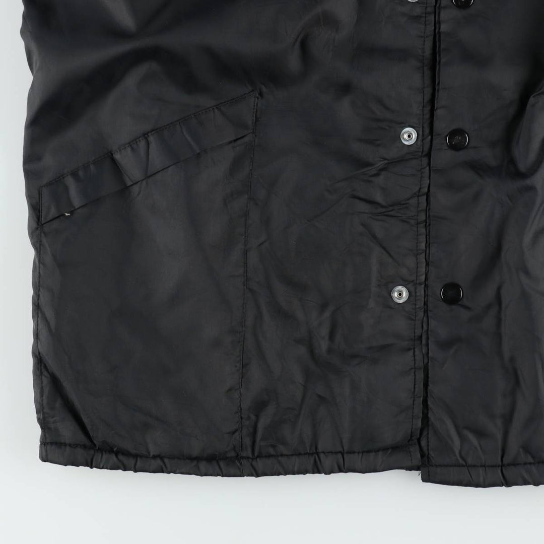 80s-90'S Hilton ARISTO JAC Coach Jacket, Made in USA, Men's Size L (approx.), Vintage Nylon black type Vintage Second Hand