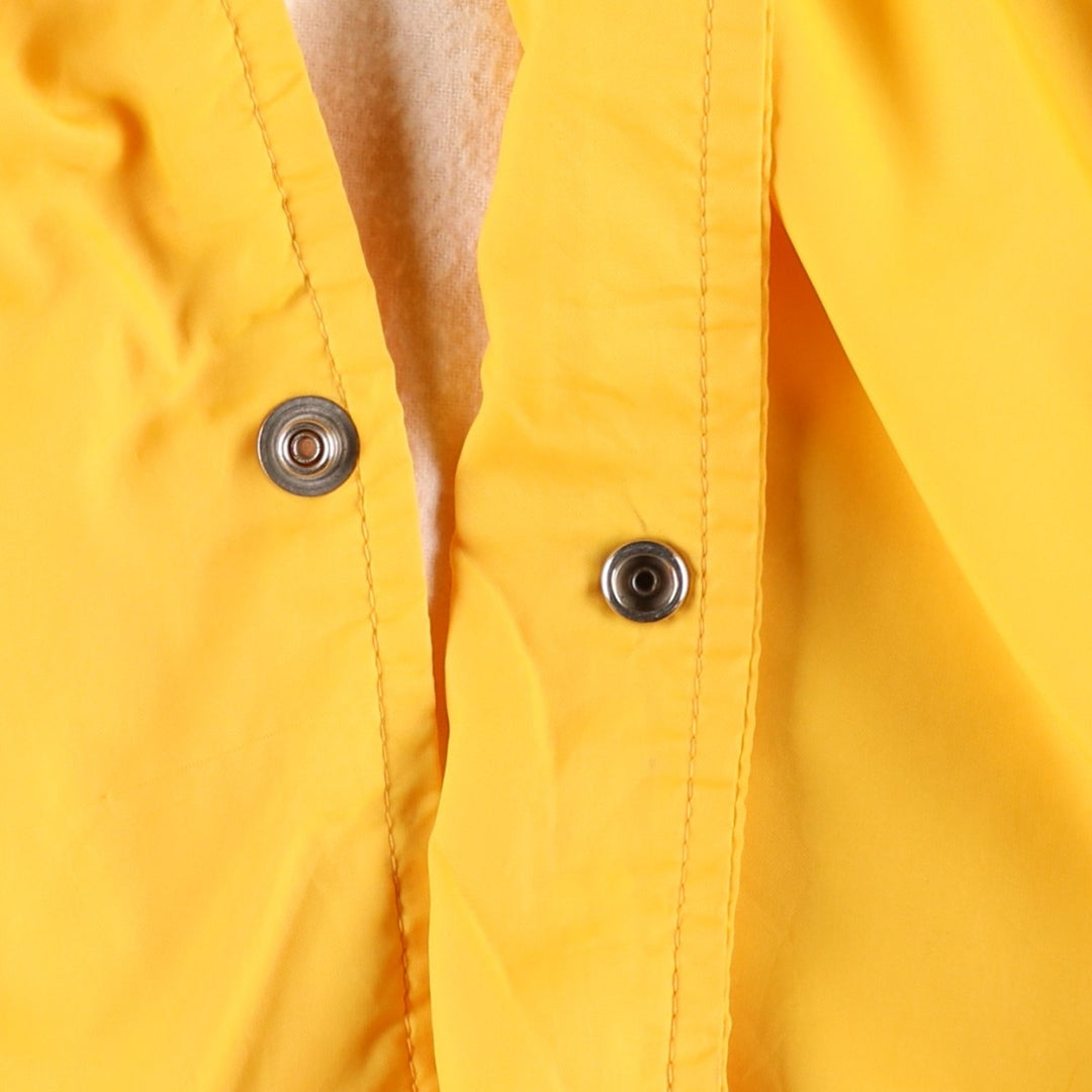 1980'S Warwick Coach Jacket, Men's Size XL (approx.), Vintage Nylon yellow type Vintage Second Hand