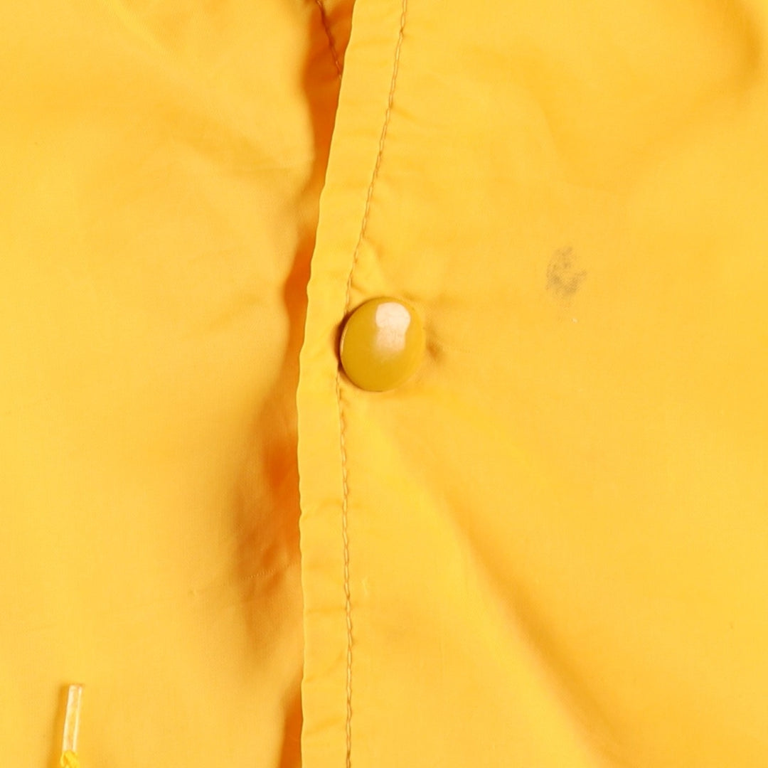 1980'S Warwick Coach Jacket, Men's Size XL (approx.), Vintage Nylon yellow type Vintage Second Hand