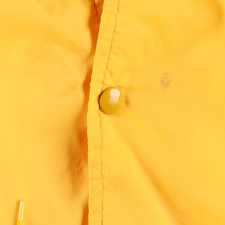 1980'S Warwick Coach Jacket, Men's Size XL (approx.), Vintage Nylon yellow type Vintage Second Hand