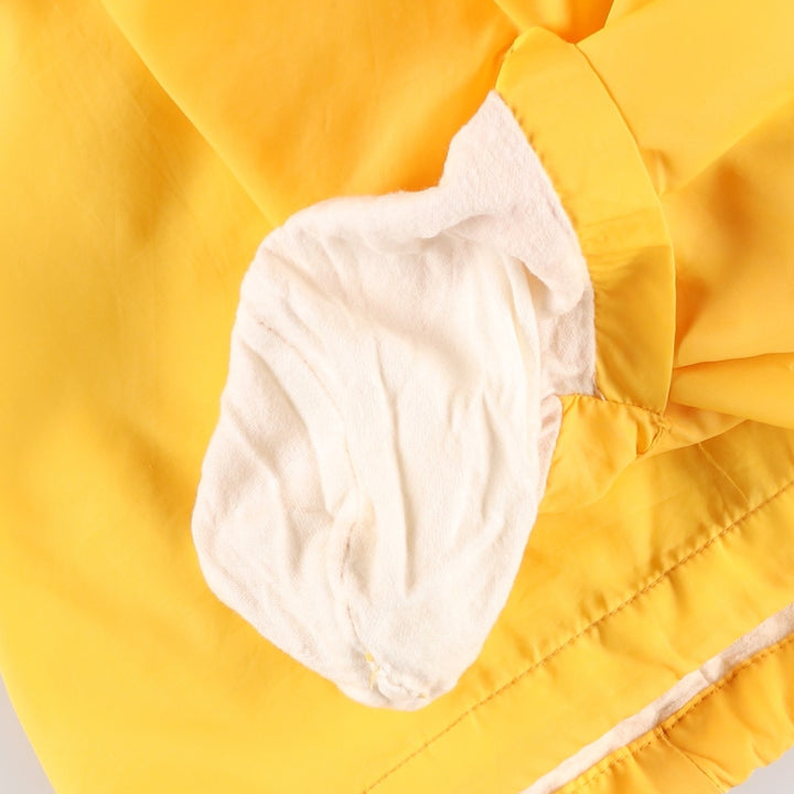 1980'S Warwick Coach Jacket, Men's Size XL (approx.), Vintage Nylon yellow type Vintage Second Hand