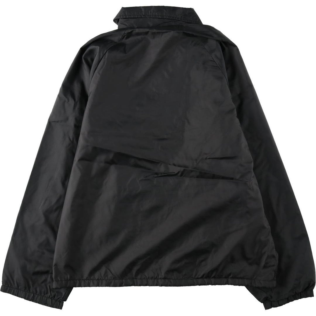 80s-90'S AUBURN Coach Jacket, Made in USA, Men's Size L (approx.), Vintage Nylon black type Vintage Second Hand