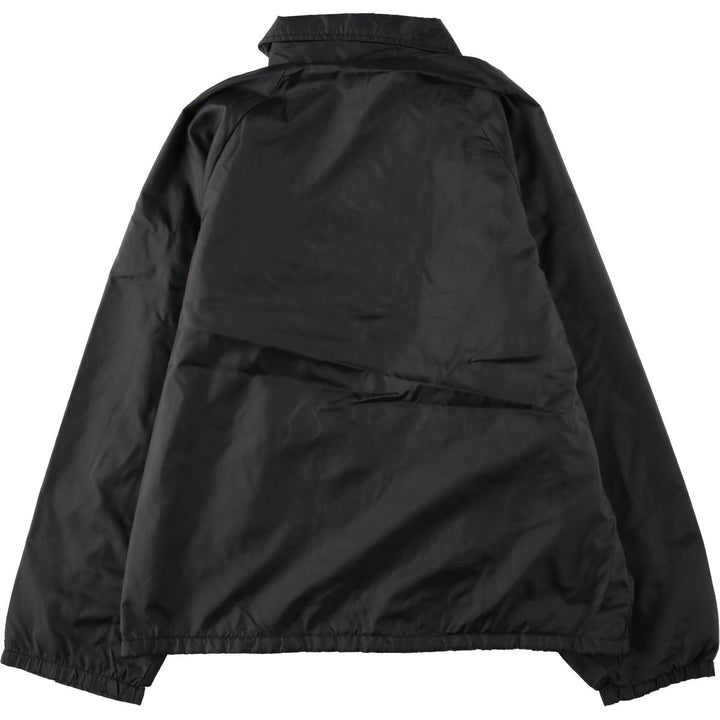 80s-90'S AUBURN Coach Jacket, Made in USA, Men's Size L (approx.), Vintage Nylon black type Vintage Second Hand