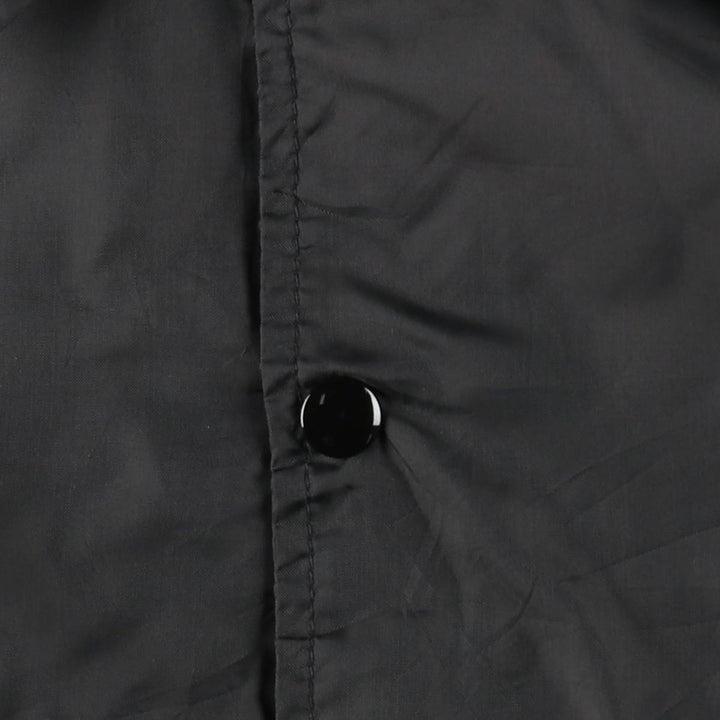 80s-90'S AUBURN Coach Jacket, Made in USA, Men's Size L (approx.), Vintage Nylon black type Vintage Second Hand