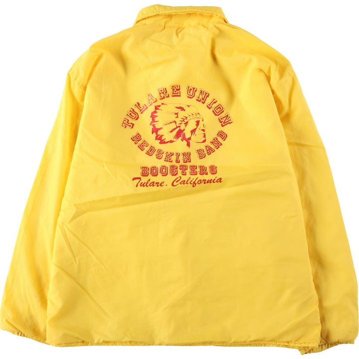 1980'S Dunbrooke Pla-Jac Coach Jacket, Made in USA, Men's Size L (approx.), Vintage Nylon yellow type Vintage Second Hand