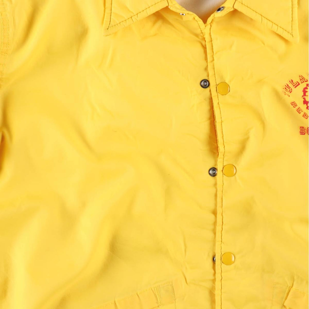 1980'S Dunbrooke Pla-Jac Coach Jacket, Made in USA, Men's Size L (approx.), Vintage Nylon yellow type Vintage Second Hand