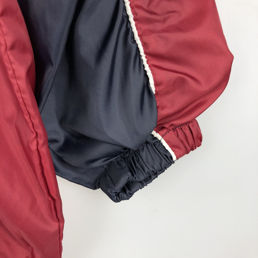 Umbro V-neck Warm-up Pullover (Men's Size S) polyester Red type red-purple Vintage Second Hand