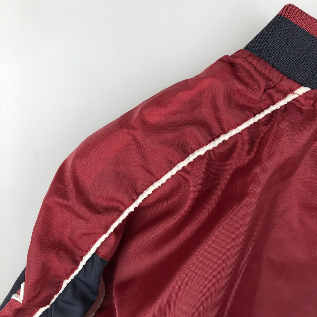 Umbro V-neck Warm-up Pullover (Men's Size S) polyester Red type red-purple Vintage Second Hand
