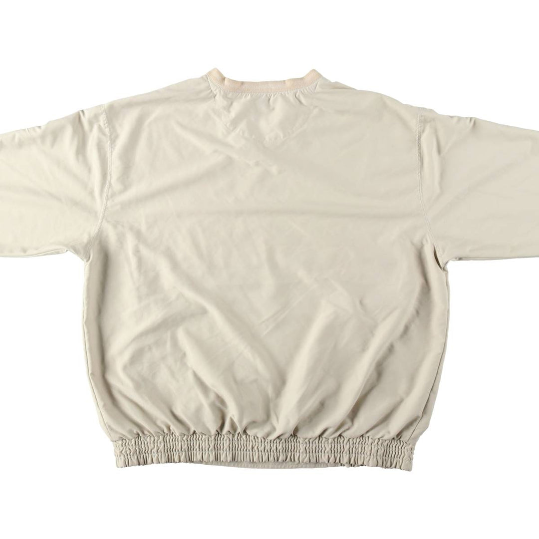 Nike Golf Warm-up Pullover, Men's Size L polyester ivory Vintage Second Hand