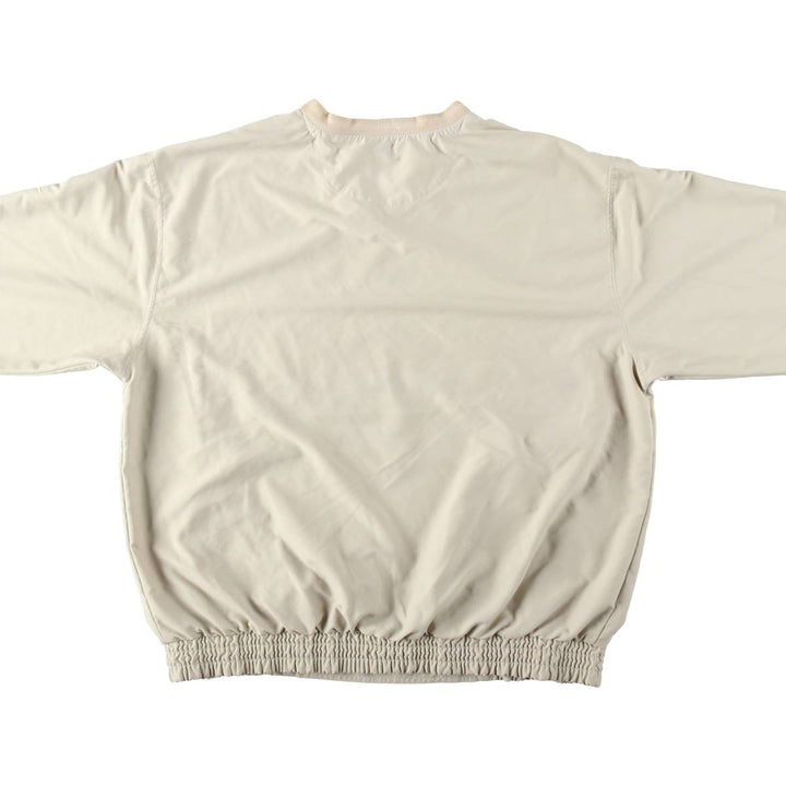 Nike Golf Warm-up Pullover, Men's Size L polyester ivory Vintage Second Hand
