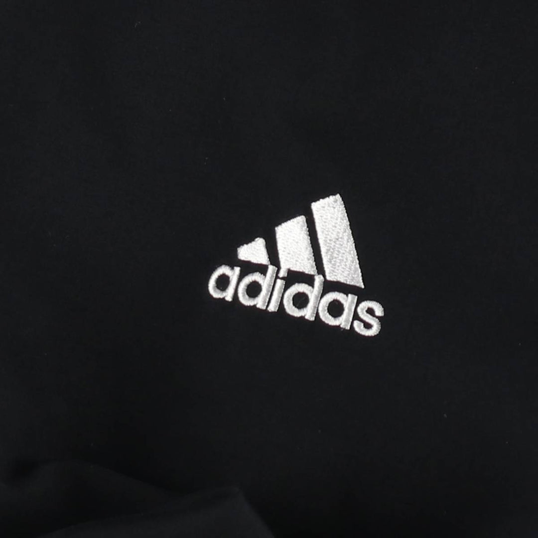 2000'S adidas V-neck warm-up pullover, men's size L polyester black type Vintage Second Hand