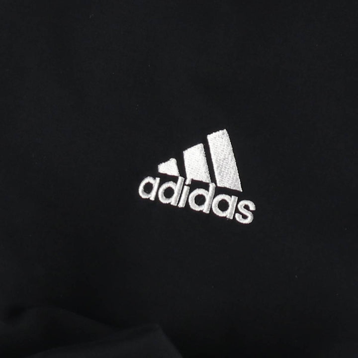 2000'S adidas V-neck warm-up pullover, men's size L polyester black type Vintage Second Hand