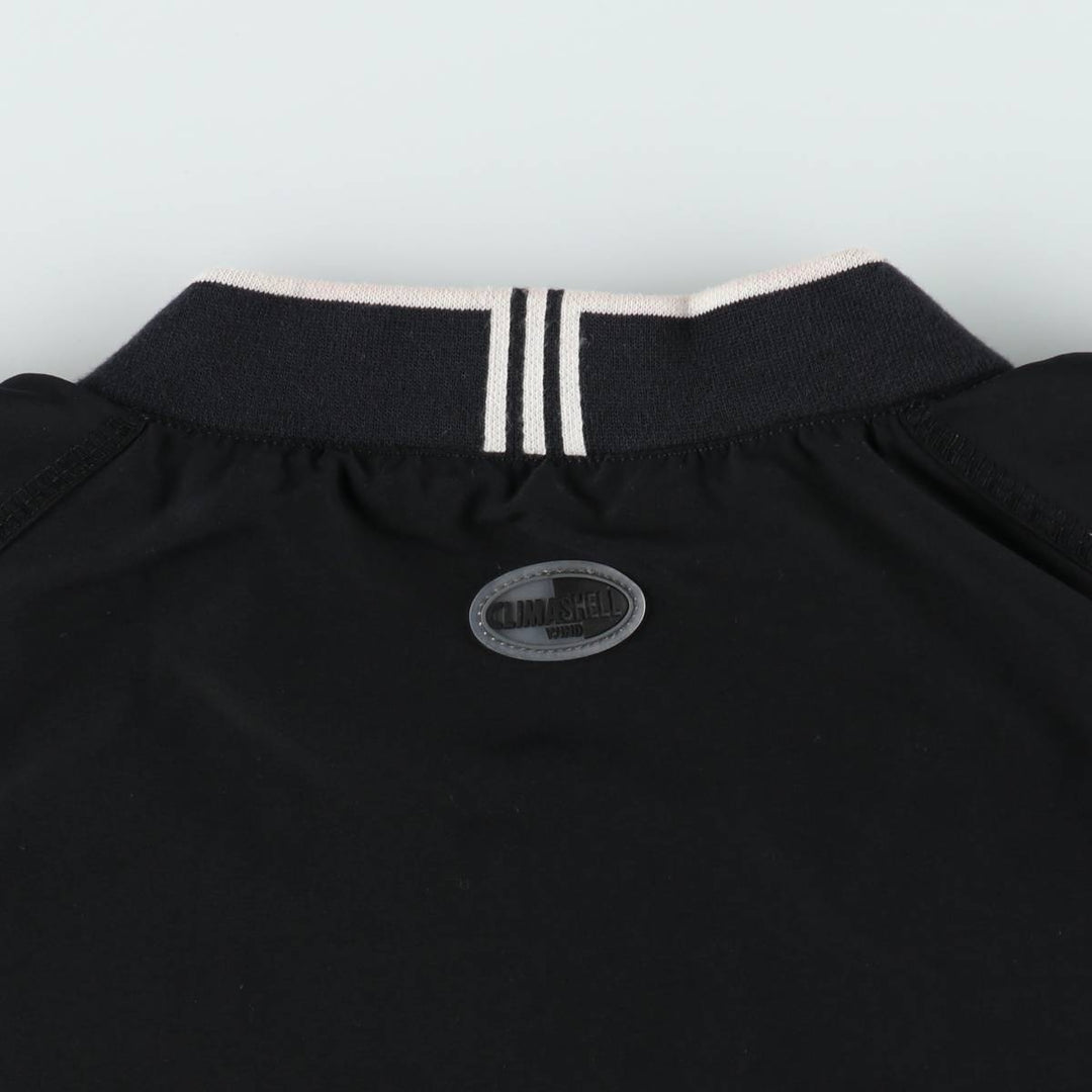 2000'S adidas V-neck warm-up pullover, men's size L polyester black type Vintage Second Hand