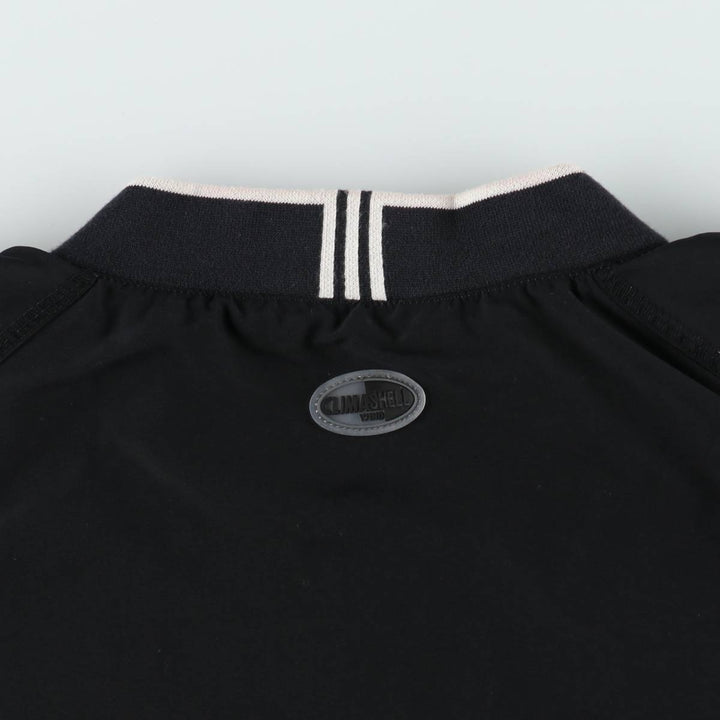 2000'S adidas V-neck warm-up pullover, men's size L polyester black type Vintage Second Hand