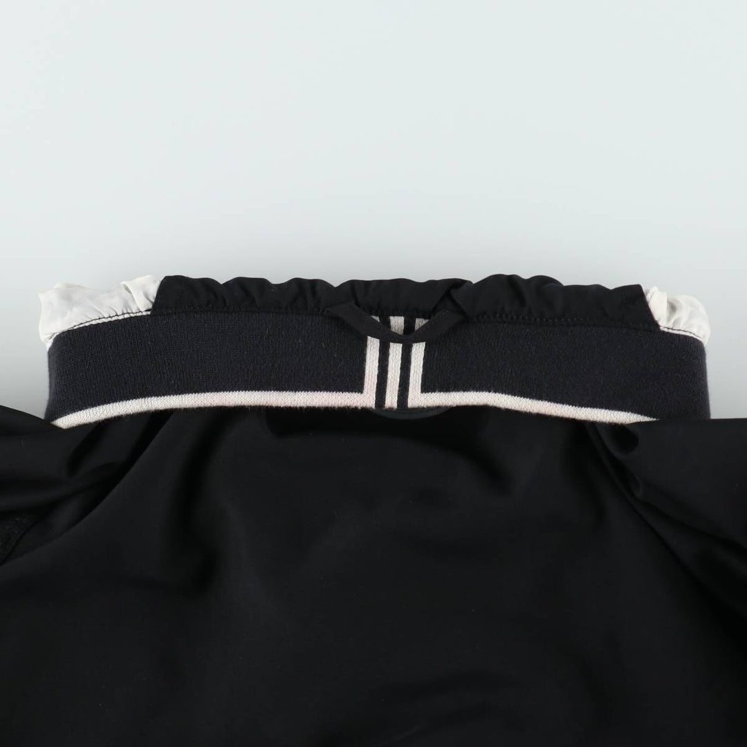 2000'S adidas V-neck warm-up pullover, men's size L polyester black type Vintage Second Hand