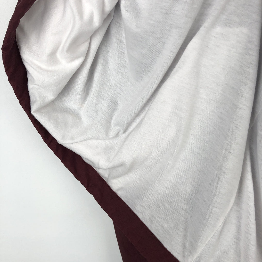 90'S Champion College V-neck nylon pullover, men's M size, vintage Nylon wine-red Vintage Second Hand