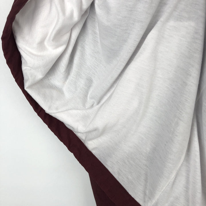 90'S Champion College V-neck nylon pullover, men's M size, vintage Nylon wine-red Vintage Second Hand