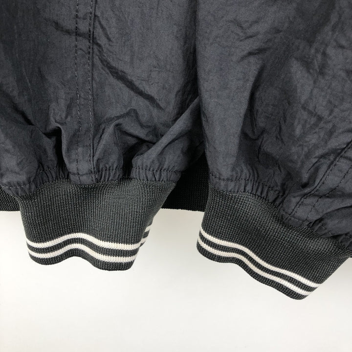 90'S Nike College V-Neck Nylon Pullover, Men's Size XL (Equivalent), Vintage Nylon black type Vintage Second Hand