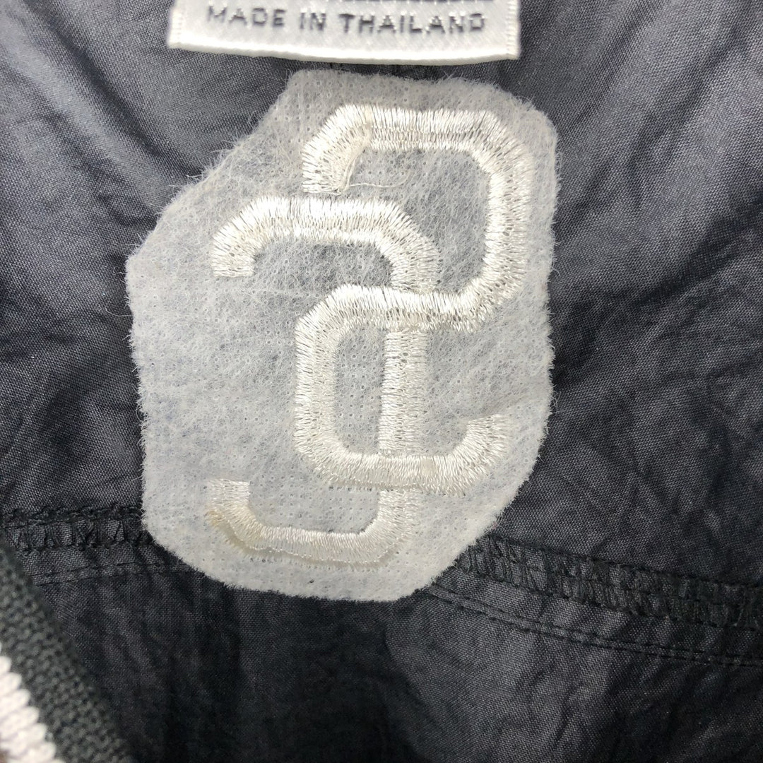 90'S Nike College V-Neck Nylon Pullover, Men's Size XL (Equivalent), Vintage Nylon black type Vintage Second Hand