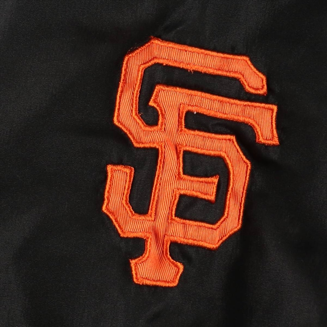1990'S Carl Banks MLB San Francisco Giants V-neck Warm-up Pullover, Men's XL equivalent, Vintage polyester black type Vintage Second Hand