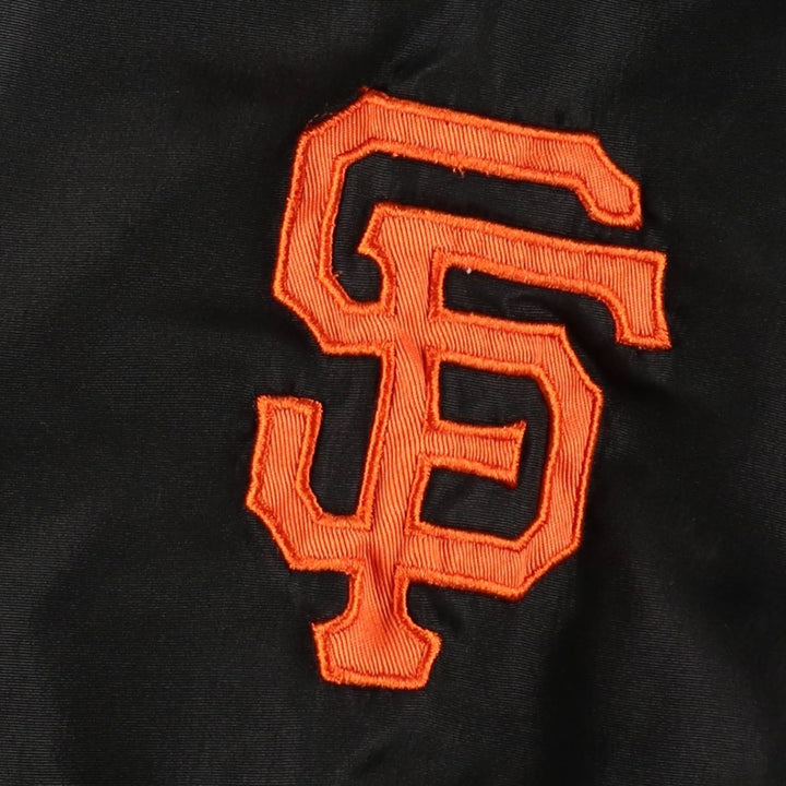 1990'S Carl Banks MLB San Francisco Giants V-neck Warm-up Pullover, Men's XL equivalent, Vintage polyester black type Vintage Second Hand