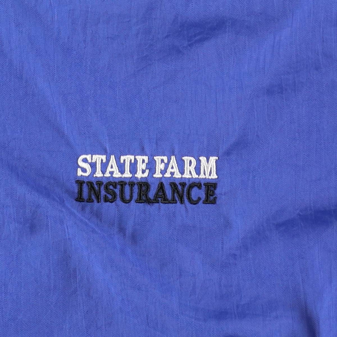 Champion V-neck Warm-up Pullover (Men's Size S) Nylon blue type Vintage Second Hand
