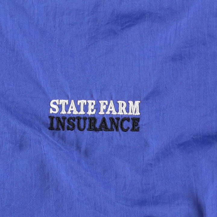 Champion V-neck Warm-up Pullover (Men's Size S) Nylon blue type Vintage Second Hand
