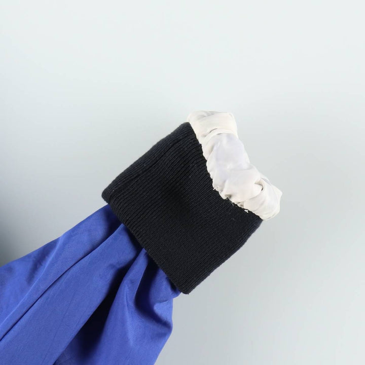 Champion V-neck Warm-up Pullover (Men's Size S) Nylon blue type Vintage Second Hand