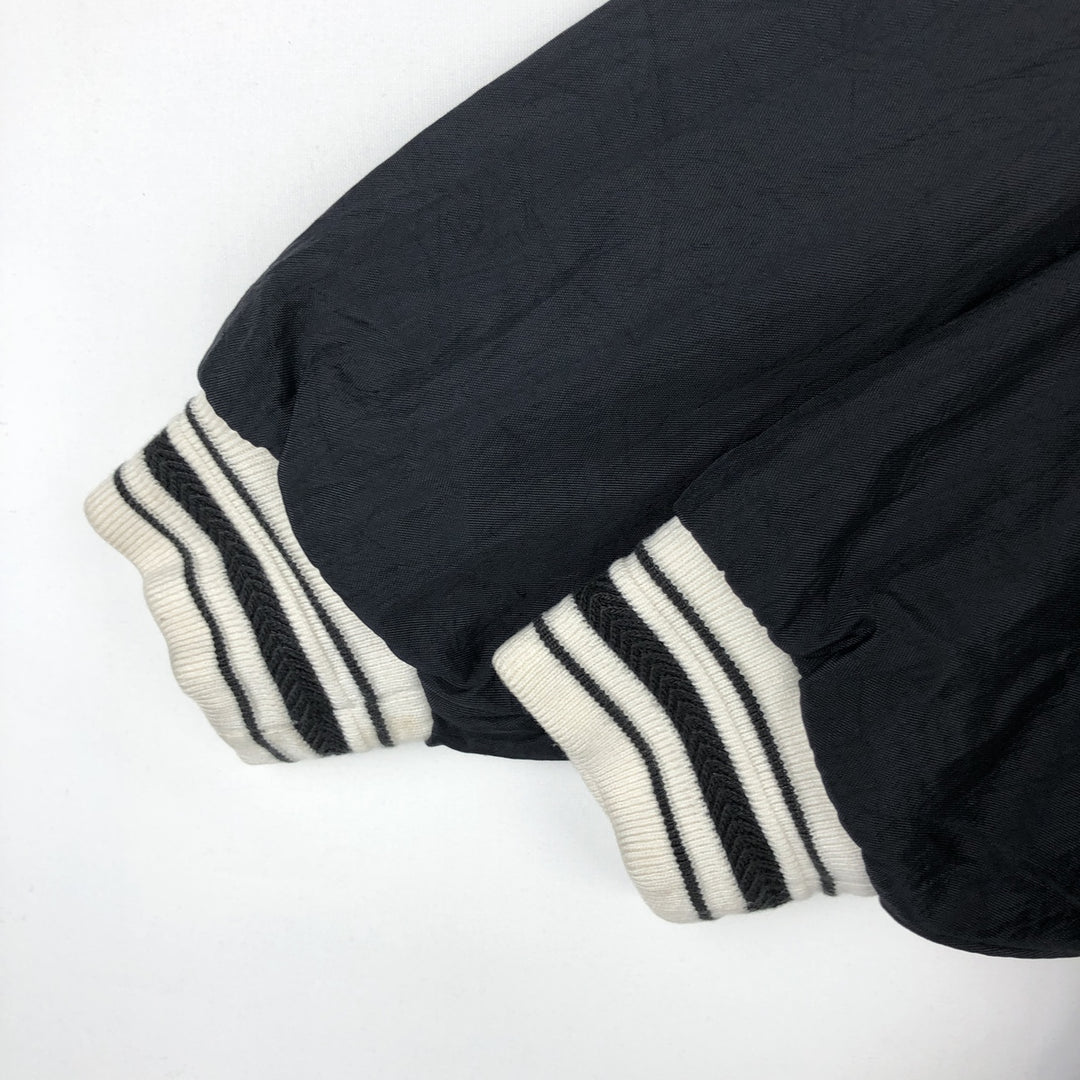 90'S Champion College V-Neck Nylon Pullover, Men's Size L (approx.), Vintage Nylon black type Vintage Second Hand