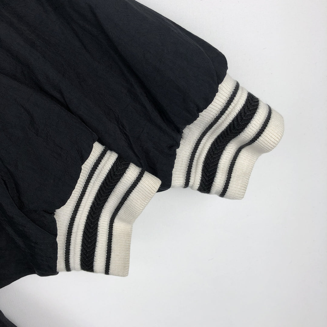 90'S Champion College V-Neck Nylon Pullover, Men's Size L (approx.), Vintage Nylon black type Vintage Second Hand