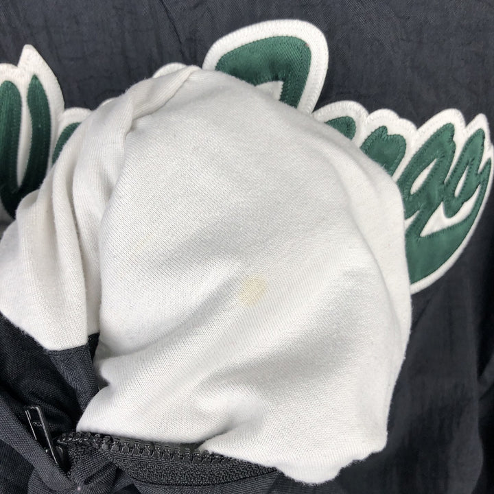 90'S Champion College V-Neck Nylon Pullover, Men's Size L (approx.), Vintage Nylon black type Vintage Second Hand