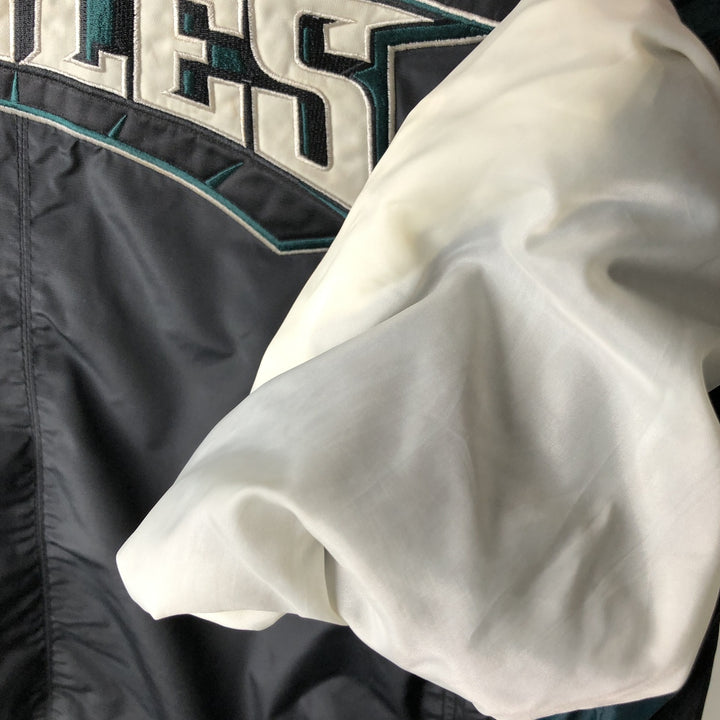2000'S Reebok NFL Philadelphia Eagles V-neck Warm-up Pullover, Men's Size M (approx.) polyester black type Vintage Second Hand