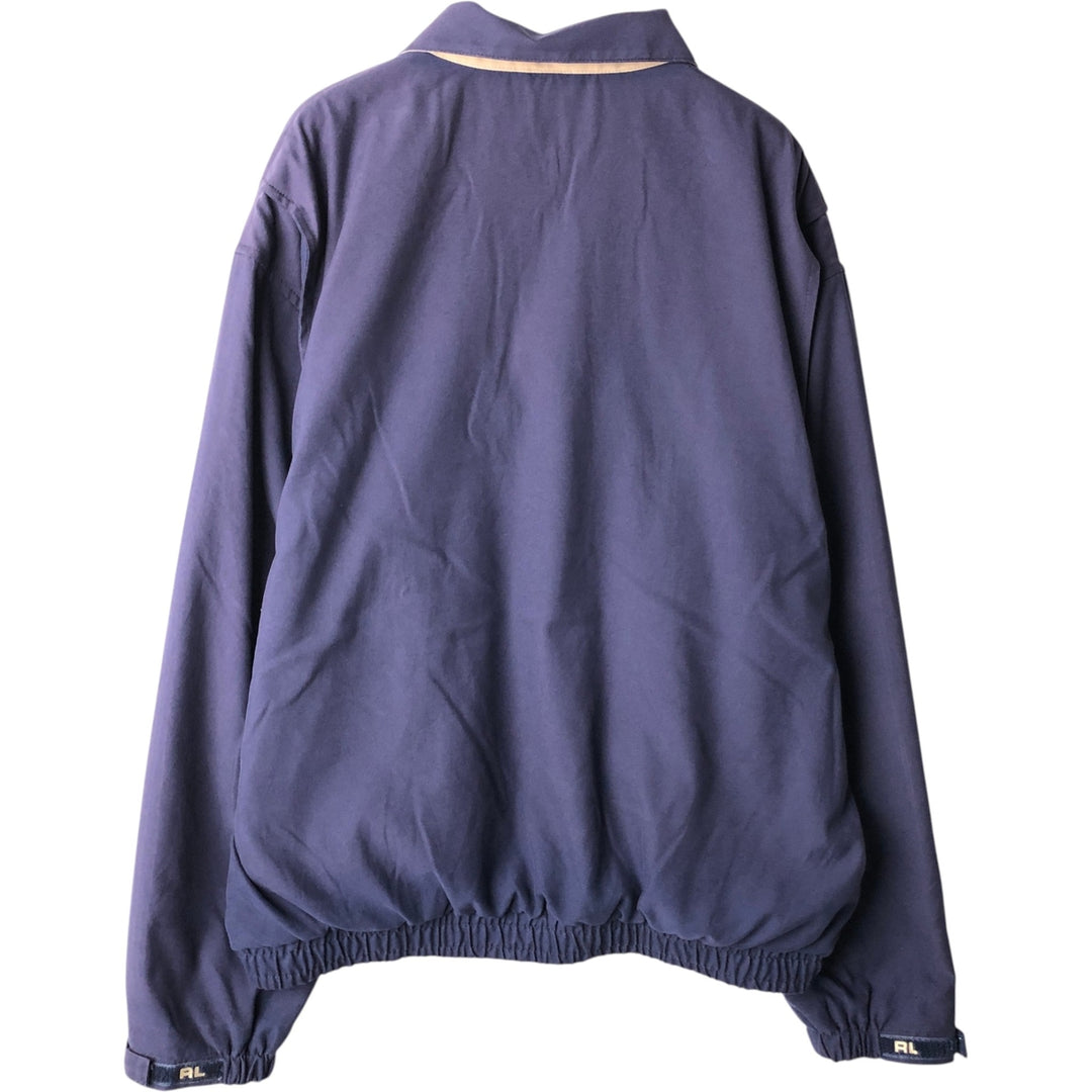 Ralph Lauren POLO GOLF Polo Golf Half Snap Warm-up Pullover Men's M polyester navy blue type Vintage Second Hand