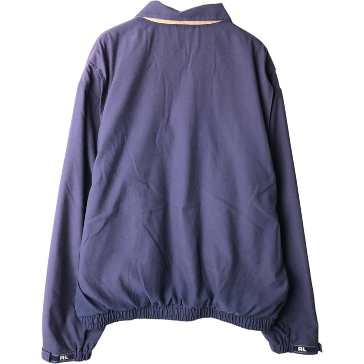 Ralph Lauren POLO GOLF Polo Golf Half Snap Warm-up Pullover Men's M polyester navy blue type Vintage Second Hand